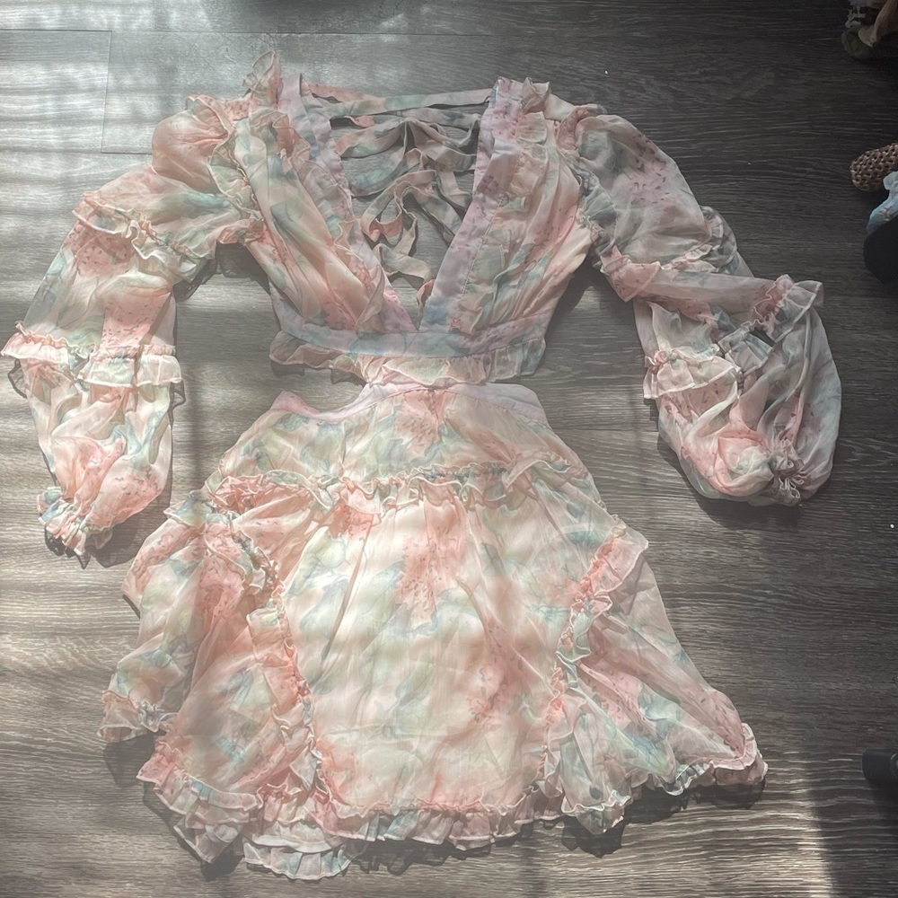 CUT OUT TIE BACK DRESS - Picture 9 of 10